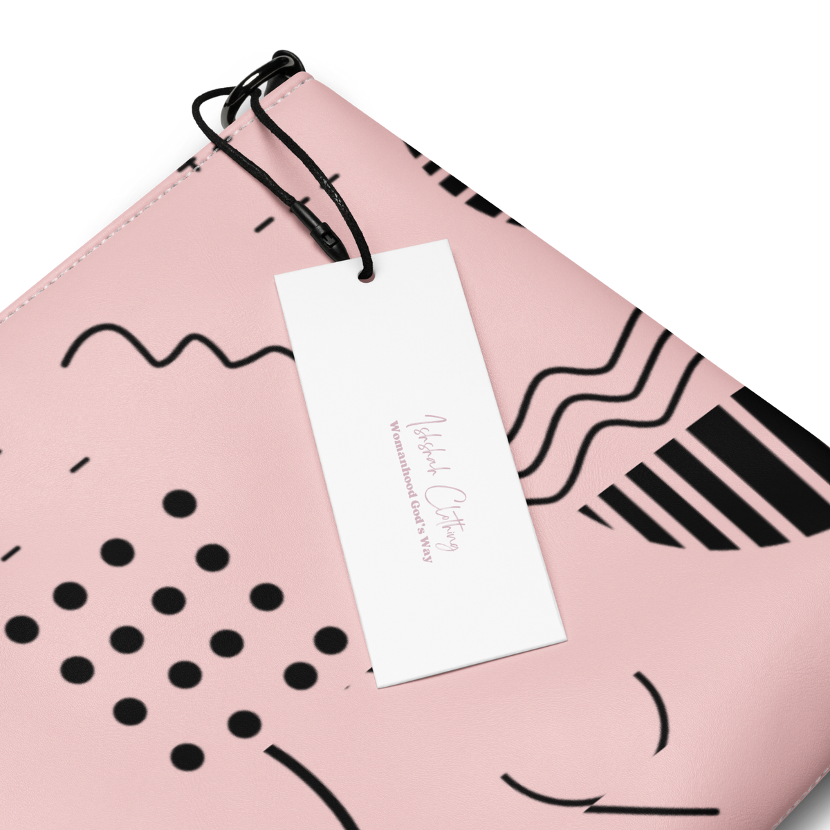 Pink and Black Womanhood God’s Way Handbag