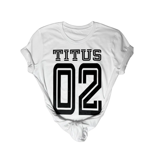 Titus 02 Class T-Shirt-White and Black