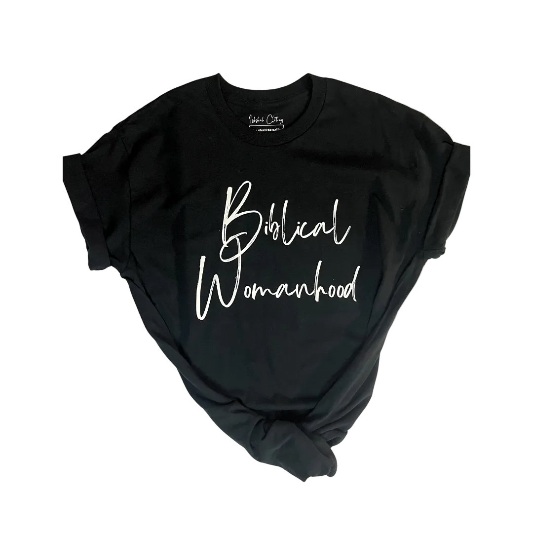 Biblical Womanhood 2.0 Comfortable T-Shirt-Black and White