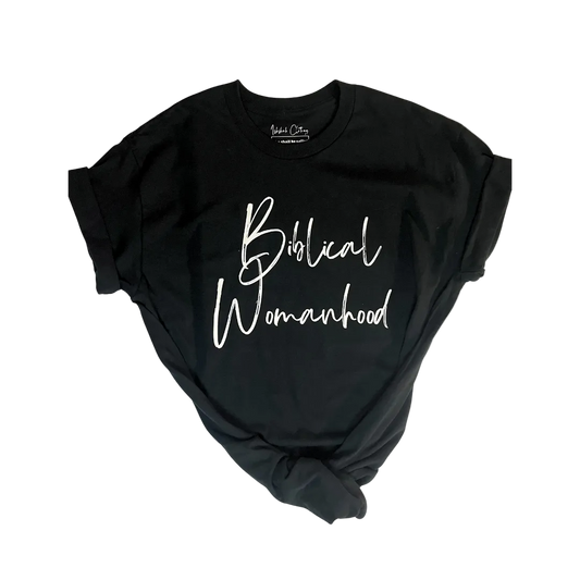 Biblical Womanhood 2.0 Comfortable T-Shirt-Black and White